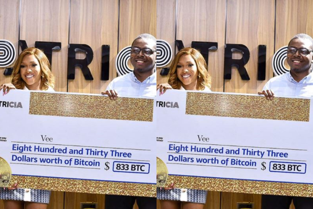 Vee gets $833 worth of bitcoin
