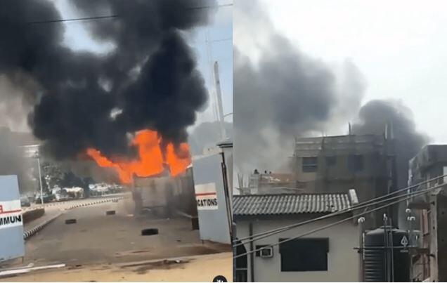 TVC on fire