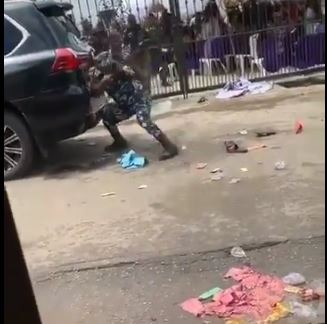 Police allegedly firing at protesters