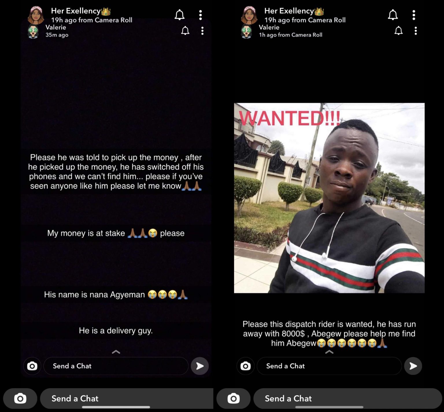 The man has been declared wanted