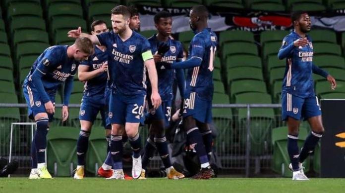 Arsenal maintained their perfect record in this season’s Europa League as goals from Eddie Nketiah, Mohamed Elneny, Joe Willock and Folarin Balogun sealed a 4-2 win at Dundalk in their final Group B match on Thursday.