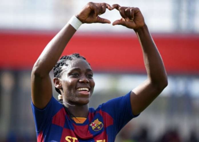 Asisat Oshoala was delighted to be crowned African Women's Player of the Year for a fourth time at the Caf Awards Gala on Tuesday night.