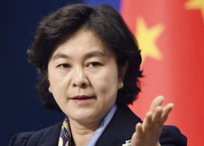 “I think this matter should be handed to scientists and medical professionals, and not politicians, who lie for their own domestic political ends,” said foreign ministry spokeswoman, Hua Chunying, at a regular press briefing.