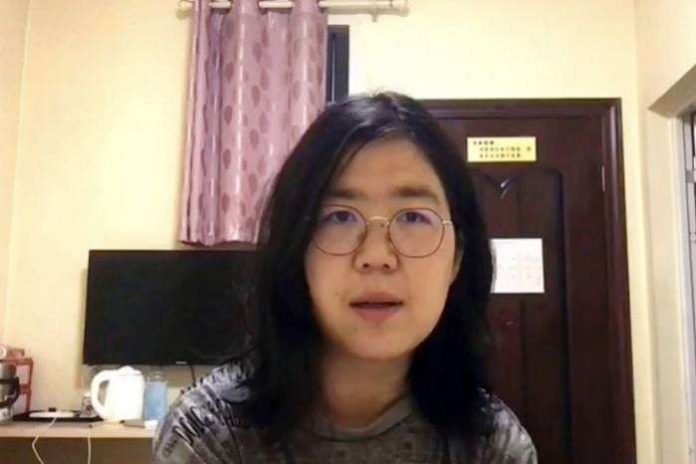 Zhang Zhan, a former lawyer, was sentenced at a brief hearing in a Shanghai court for allegedly “picking quarrels and provoking trouble” for her reporting in the chaotic initial stages of the outbreak.