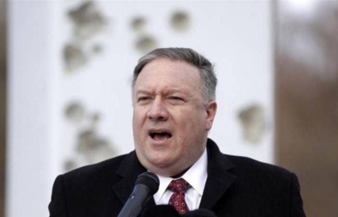 US Secretary of State Mike Pompeo called for a 'new era of cooperation' [Petr David Josek-AP]