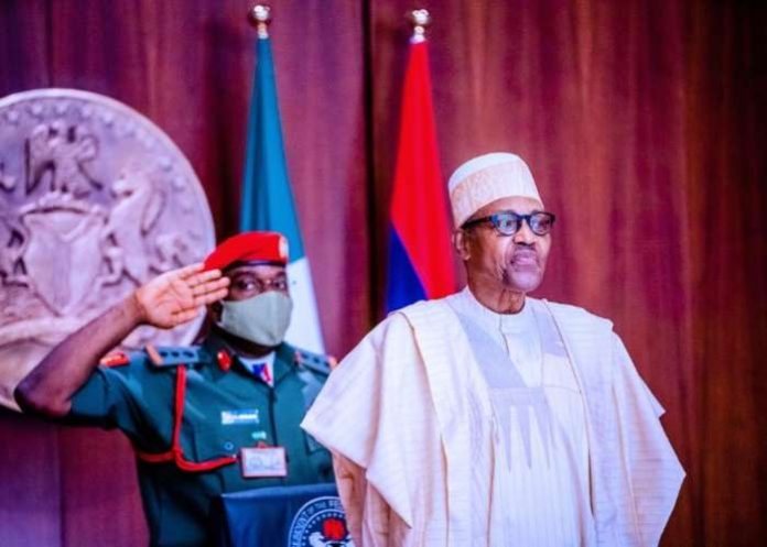 President Muhammadu Buhari inaugurates APC tripartite committee at the State House on Monday, August 31, 2020.