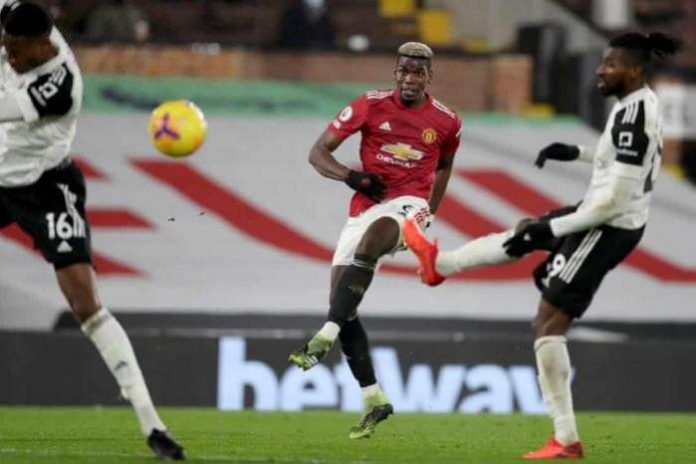 Paul Pogba scores Manchester United’s second goal, cutting inside from the right flank and curling his shot into the far corner with his weaker left foot. Matt Impey-Shutterstock Paul Pogba scores Manchester United’s second goal, cutting inside from the right flank and curling his shot into the far corner with his weaker left foot. Matt Impey-Shutterstock