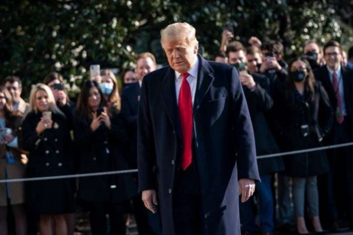 Donald Trump left the White House for his final time as U.S. president on Wednesday, taking the Marine One helicopter from the lawn outside the building heading towards Joint Base Andrews. Donald Trump left the White House for his final time as U.S. president on Wednesday, taking the Marine One helicopter from the lawn outside the building heading towards Joint Base Andrews.