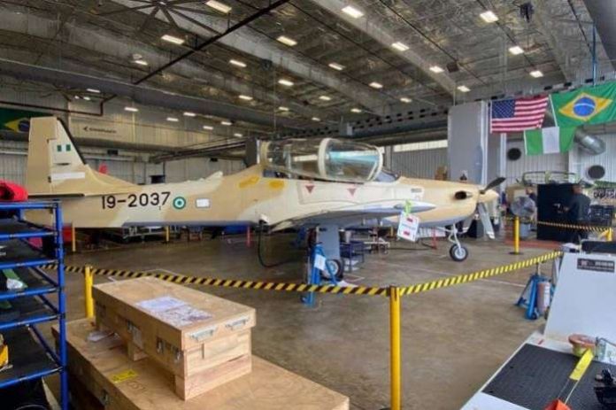 Nigerian Air Force says six of the expected 12 A-29 Super Tucano aircrafts have been produced.