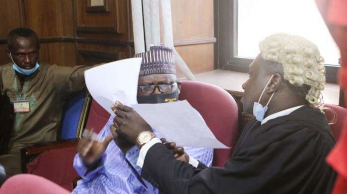 1. Former Chairman of the Pension Reform Task Team (PRTT), Abdulrasheed Maina at the federal high court after his extradition from Niger on Friday. Photo by Gbemiga Olamikan. 1. Former Chairman of the Pension Reform Task Team (PRTT), Abdulrasheed Maina at the federal high court after his extradition from Niger on Friday. Photo by Gbemiga Olamikan.