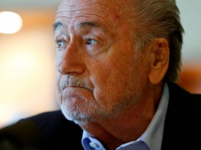 FILE PHOTO: Former FIFA President Sepp Blatter attends an interview in Zurich, Switzerland April 21, 2017. REUTERS/Arnd Wiegmann/File Photo
