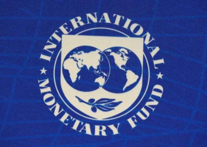 The logo of the International Monetary Fund (IMF) is seen during a news conference in Santiago, Chile, July 23, 2019. REUTERS-Rodrigo Garrido-File Photo The logo of the International Monetary Fund (IMF) is seen during a news conference in Santiago, Chile, July 23, 2019. REUTERS-Rodrigo Garrido-File Photo