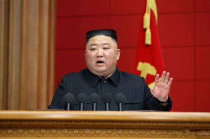 FILE PHOTO: North Korea's leader Kim Jong Un addresses the first short course for chief secretaries of the city and county Party committees in Pyongyang, North Korea, in this undated photo released March 7, 2021 by North Korea's Korean Central News Agency (KCNA). KCNA via REUTERS FILE PHOTO: North Korea's leader Kim Jong Un addresses the first short course for chief secretaries of the city and county Party committees in Pyongyang, North Korea, in this undated photo released March 7, 2021 by North Korea's Korean Central News Agency (KCNA). KCNA via REUTERS