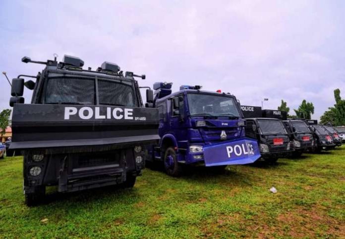 President Muhammadu Buhari on Thursday inaugurated security equipment for the police and other security agencies in Lagos State. President Muhammadu Buhari on Thursday inaugurated security equipment for the police and other security agencies in Lagos State.