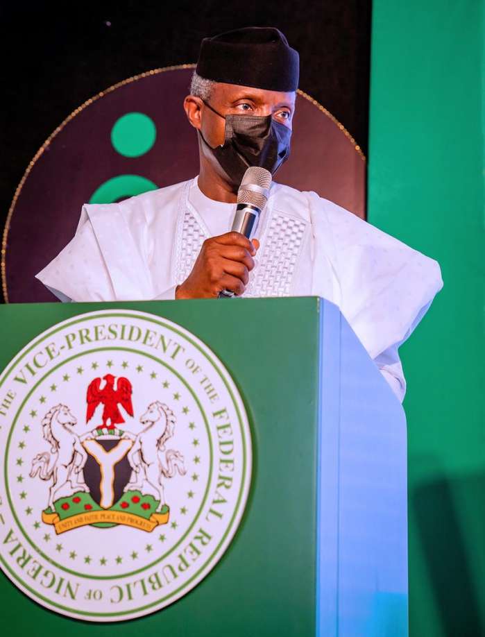 3. Prof. Osinbajo stated this Sunday in Lagos at the inauguration of the Dash Me Store, an outfit of the Dash Me Foundation founded by the immediate past Finance Minister, Mrs Kemi Adeosun.